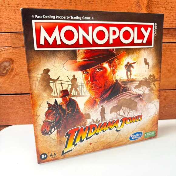 Hasbro Gaming Monopoly Indiana Jones Game Inspired by The Indiana Jones Movies - Picture 1 of 5